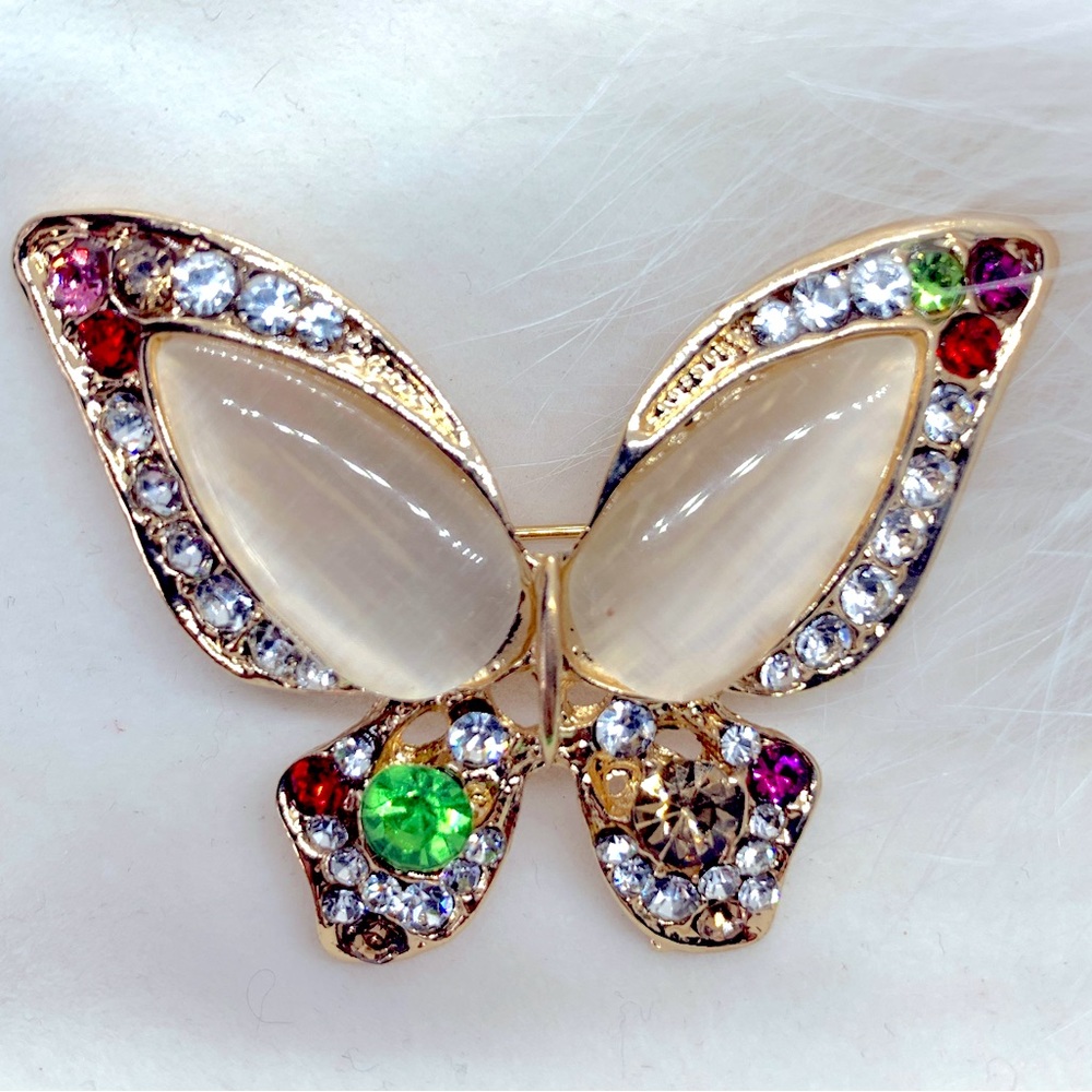Butterfly Opal Brooch
